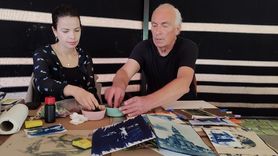 Litvanyalı Sanatçıdan Güneş Baskı Eğitimi