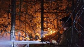 Balıkesir'de Orman Yangınına Müdahale Devam Ediyor