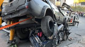 Başakşehir'de Kontrolden Çıkan Vinç 23 Araçta Hasara Yol Açtı