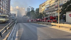 Beşiktaş'taki Özel Halk Otobüsünde Yangın Söndürüldü