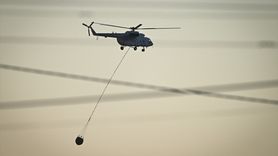 Hatay'da Orman Yangınına Hava ve Kara Destek