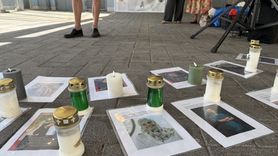 Hollanda'da Sağlık Çalışanlarından Filistin'e Destek Eylemi