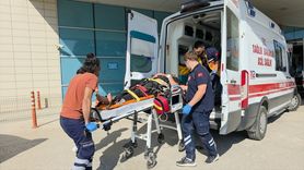 İnegöl'de Elektrik Akımına Kapılan İşçi Hastaneye Kaldırıldı