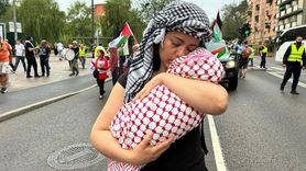 İsveç'te Gazze'ye Destek Protestosu