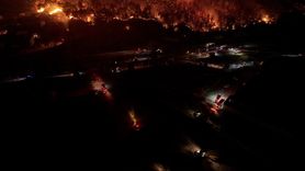 İzmir Buca'da Orman Yangınına Müdahale Devam Ediyor