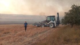 Kırklareli'nde Tarım Arazisinde Yangın