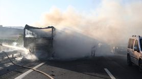 Mersin'de Süt Tankerinden Yangın Çıktı, Hızla Söndürüldü