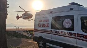 Trabzon'da Ambulans Helikopter Kurtarma Operasyonu