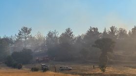 Uşak'taki Yangına Hızla Müdahale Ediliyor