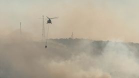 Uşak'taki Yangına Hızla Müdahale Ediliyor