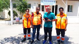 Gölbaşı'nda Temizlik İşçilerinin Örnek Davranışı