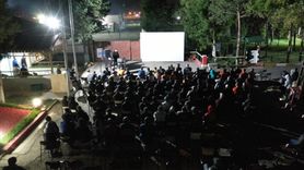 Kars'ta Hükümlüler Açık Hava Sineması Keyfi Yaşadı