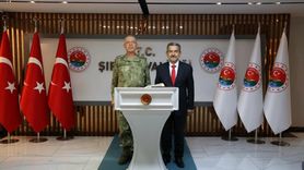 Şırnak'ta Korgeneral Topaloğlu'ndan Vali Ekici'ye Ziyaret