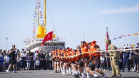 TEKNOFEST Mavi Vatan'da Halat Çekme Yarışması Yapıldı