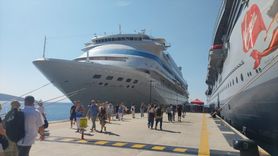 Bodrum'a İki Yeni Kruvaziyer ile Turist Akını