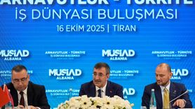 Cumhurbaşkanı Yardımcısı Yılmaz, Arnavutluk'ta İş Dünyası Buluşması'na Katıldı