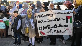 İsrail'in Gazze Saldırısı Protesto Edildi