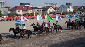 Kırgızistan-Türkiye Manas Üniversitesi'nde Geleneksel Spor Oyunları