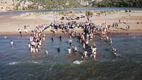 Muğla'da Deniz Kaplumbağalarının Denize Buluşma Töreni