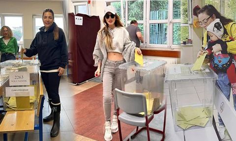 Ünlüler Sandık Başında: Demet Evgar, Ata Demirer, Alina Boz ve Fedon Kalyoncu Oy Kullandı