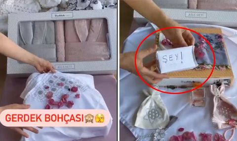 Gerdek Bohçası Hazırlığı Sosyal Medyayı Salladı