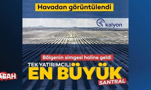 Kalyon Karapınar Güneş Enerjisi Santrali Yamaç Paraşütü Pilotu Tarafından Görüntülendi