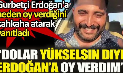 Gurbetçi Erdoğan'a Neden Oy Verdiğini Kahkaha Atarak Yanıtladı