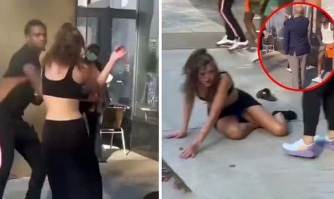 Seattle'da Şiddet Olayı: Siyahi Adam İki Kadını Sokak Ortasında Dövdü