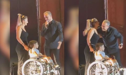 Haluk Levent, İzmir Kültürpark Konserinde SMA'lı Çocuğu Sahneye Çıkardı