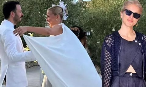 Burcu Esmersoy ve Nazım Akmandil İtalya'da Evlendi