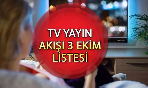 Bugün Televizyonda Yayınlanacak Programlar ve Diziler