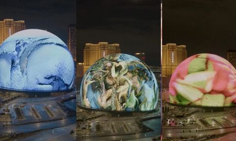 Sanatçı Refik Anadol'un Yapay Zeka Heykeli Sphere Dış Mekanıyla Kaplandı