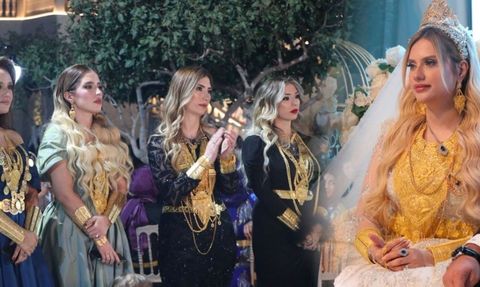 Aşiret Düğününde Kilolarca Altın Takıldı