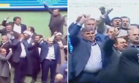 İran Meclisi Hamas'a Destek Mesajlarıyla Yıkıldı