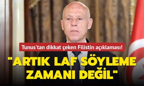 Tunus Cumhurbaşkanı Filistin'e Desteklerini Sürdüreceğini Açıkladı