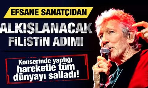 Roger Waters Filistin Bayrağı Açtı