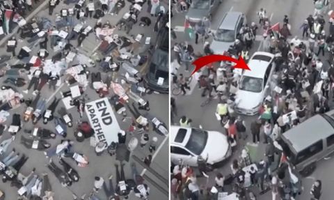 ABD'de Filistin'e Destek Gösterisinde Olaylar Çıktı