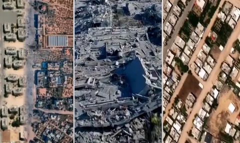 İsrail Ordusu Gazze Şeridi'nde Bir Mahalleyi Yok Etti