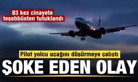 ABD'de Bir Pilot Uçağı Düşürmeye Çalıştığı Şüphesiyle Tutuklandı