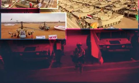 Mısır Cumhurbaşkanı El-Sisi İsrail Sınırında Ordusunu Denetledi