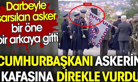 Çek Cumhurbaşkanı Askerin Kafasına Direkle Vurdu, Görüntüler Gündem Oldu