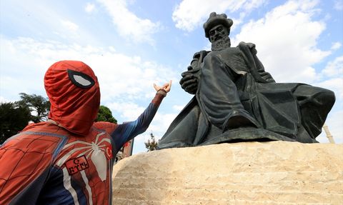 Edirne'yi Ziyaret Eden 'Örümcek Adam' Salih Ayaz Koç'un Hikayesi