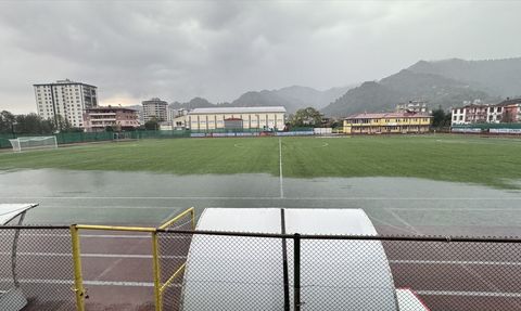 Artvin Hopaspor-Tokat Belediye Plevnespor Maçı Sağanak Nedeniyle Ertelendi