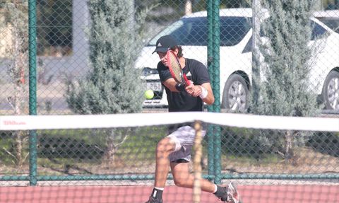 Kayseri'deki ITF Uluslararası W50 Tenis Turnuvası Final Müsabakaları Sürüyor
