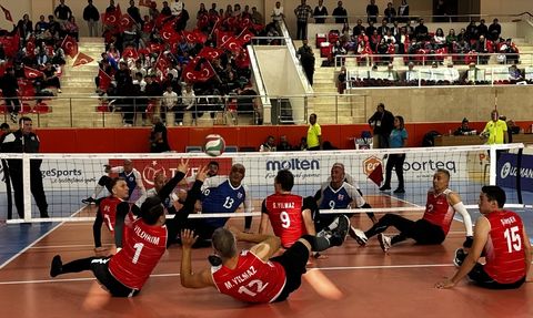 Oturarak Voleybol Avrupa Şampiyonası B Kategorisi Burdur'da Başladı