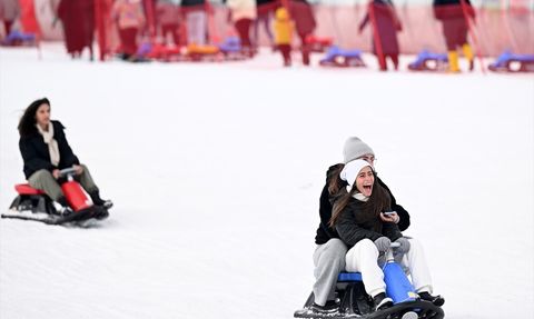 Erciyes'te Yarıyıl Tatili Yoğunluğu