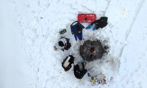 Ulus Dağı'nda Kar Manzarası: Dron ile Havadan Görüntülendi