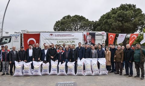 Çatalca'da Çiftçilere Çeltik Tohumu Dağıtımı Gerçekleşti