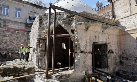 Kıllıoğlu Hamamı Restorasyonu Yeniden Başladı