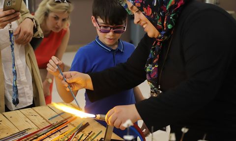 8. Uluslararası Denizli Cam Bienali Sanatseverlerle Buluştu